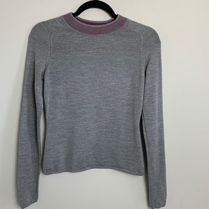 Rag & Bone Crew Neck Merino Wool Sweater Grey Size Small